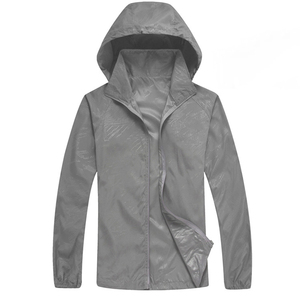 Low Price <b>Men</b> Sun Coat <b>Running</b> Lightweight Canvas Stand Collar Waterproof Windbreaker Track Quilted <b>Jacket</b> - Product Image 2
