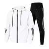 FuturesKing Intl Girls' Teenagers 100% Cotton Breathable 2-in-1 Hooded Drawstring Casual Fleece Full-Length Jogging Tracksuit - Product Image 2