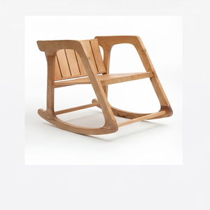 Silla de Madera de Teca Moderna para Exteriores, Sillón de Madera para Patio, Diseño Personalizado, Muebles de Madera Sólida - Product Image 2