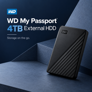   ฮาร์ดดิสก์ภายนอกแบบพกพา My Passport 4TB ขนาด 3.5 นิ้ว สำหรับสำรองข้อมูลเดสก์ท็อป - Product Image 3