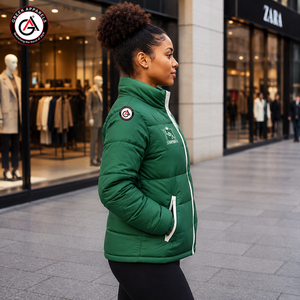 Blouson matelassé personnalisé OEM pour hommes, style urbain, imperméable, avec lettres, collection Printemps, de la Sororité et Fraternité Iota Phi Lambda - Product Image 3