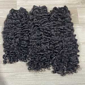 PRÊT À EXPÉDIER BRUT NON TRAITÉS CHEVEUX HUMAINS BOUCLES DOUBLE TRAME MACHINE À DOUBLE TRAME 18 POUCES - Product Image 2