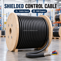 Câble de commande blindé, isolé en PVC, gaine XLPE, conducteur en laiton, 450/750V, distribution électrique, câblage industriel