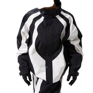 Unisex Windbreaker <b>Jacket</b> Jogger Set Two Piece Drawstring Breathable Printed <b>Rhinestone</b> Solid Heavyweight Polyester Nylon - Product Image 6