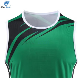 ชุดยูนิฟอร์มบาสเก็ตบอลฤดูร้อนคุณภาพสูงสำหรับผู้ชาย แบบไม่มีแขน ระบายอากาศได้ดี แห้งเร็ว ไซส์ใหญ่พิเศษ รับสกรีนโลโก้และออกแบบลายพิมพ์ - Product Image 4