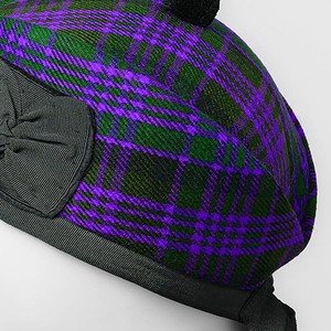 Accesorios para Gaitas de Fúnebres Royal Stewart Tartan, Gorro Escocés Glengarry 100% Lana con Pompón Negro en la Parte Superior y Cintas Decorativas - Product Image 3