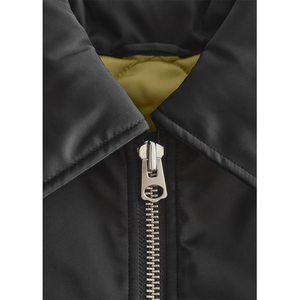Chaqueta Bomber Premium Unisex Impermeable y Transpirable Negra Acolchada Estilo Vintage con Cremallera, Prenda Exterior Urbana Elegante y Cálida - Product Image 3