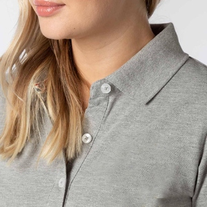 Chemises polo pour femmes avec logo personnalisé imprimé, faible MOQ, chemises polo pour femmes tendance, coupe ajustée, t-shirts polo pour femmes à manches courtes - Product Image 6