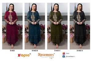 Traje Salwar Kameez Tradicional Indio y Pakistaní de Diseñador con Bordado Moderno, Vestido Elegante - Product Image 5
