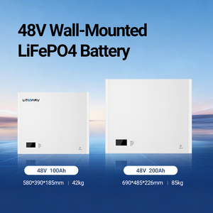 Batería Solar de Pared Litharv <span class=keywords><strong>48V</strong></span> 50Ah 100Ah 150Ah 200Ah 10kWh LiFePO4 para Sistemas Fotovoltaicos - Product Image 2