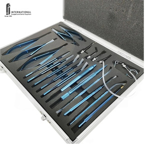 Best Selling Manual Ophthalmic Cataract Eye Surgery Kit 21-Piece <b>Set</b> <b>Case</b> Box for Hospital Use Extra Capsular Cataract - Product Image 1
