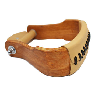 Estribos de Carreras OEM de Acero Inoxidable y Madera para Equitación Western, Duraderos, Sólidos, con Suela Ancha - Product Image 5