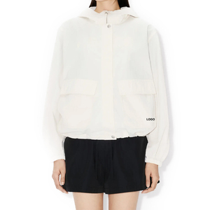 Chaqueta Corta Premium con Capucha, Cortavientos, Resistente al Agua, de Nailon, Capucha Ajustable, Ligera, Chaqueta de Moda para Exteriores, Opción Personalizada - Product Image 1