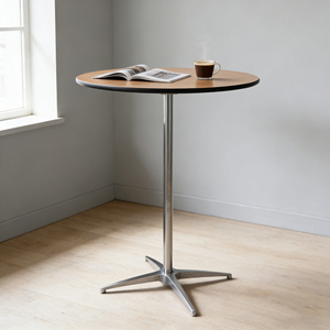 Mesa Redonda de Madera Contrachapada Apilable para Exteriores/Interiores, para Fiestas en el Jardín, Banquetes, Bares, de 36/42 Pulgadas de Alto, para Eventos/Patio - Product Image 5