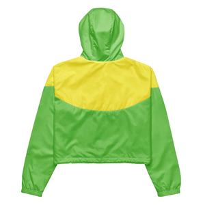 Chaqueta Cortavientos con Capucha para Mujer, Diseño Color Block, Cierre de Cremallera, Resistente al Agua, Ligera, para Primavera, Ajuste Holgado - Product Image 2