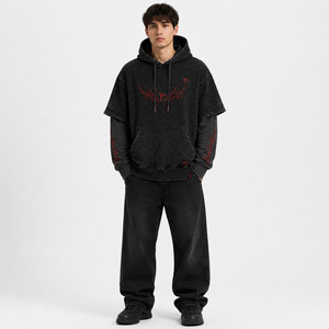 Pulls à Capuche Oversize Personnalisés pour Hommes – Coton et Polyester Molletonné Lourd 350 g/m² – Qualité Supérieure – Vente en Gros - Product Image 4
