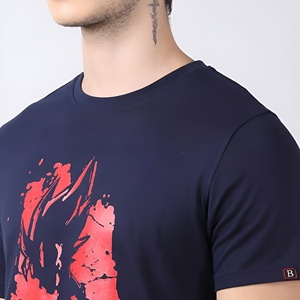 T-shirt graphique style anime pour homme, streetwear décontracté, manches courtes, coton, imprimé tendance, mode urbaine, haut d'été - Product Image 6
