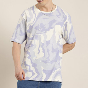 Camisetas Oversize para Hombre, Ropa con Hombros Caídos, Camisetas Gráficas Personalizadas, Streetwear, Camisetas Oversize de Algodón Pesado para Hombre - Product Image 1