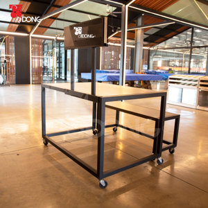 Table de promotion moderne pour supermarché, présentoir en métal et bois, usine OEM Vietnam ADONG A74 - Product Image 3