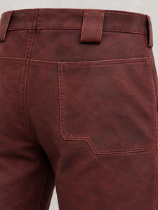 Pantalones de Motociclista para Hombre, Cintura Media, Corte Recto, Lona Resistente, Secado Rápido, Frente Plano con Bolsillos, Cierre de Botones, Estilo Invernal - Product Image 5