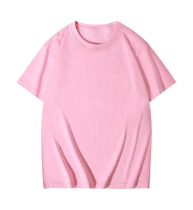 T-shirt décontracté pour homme en gros, 100 % coton épais, coupe ajustée, manches courtes, motif uni, design vierge - Product Image 4