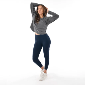 Leggings respirants extensibles pour femmes, design minimaliste, taille élastique, leggings confortables pour l'été 2026 - Product Image 5
