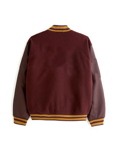 Leather wool Varsity <b>Jacket</b> Personalized Letterman <b>Jacket</b> Embroidered Name College Style Wool Leather <b>Jacket</b> Unisex - Product Image 4