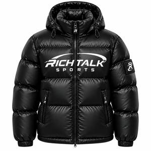New Style <b>Men</b> Puffer Jacket Front Stand Collar Winter Soft Warm Fabric Comfortable Durable Material Breathable Eco-Friendly - Product Image 1