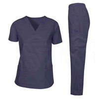 Ensemble d'uniformes médicaux en jean légers et confortables, avec coutures sans couture détectables par les détecteurs de métal, pour médecins et personnel hospitalier