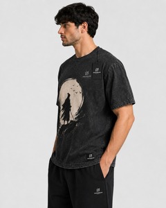 T-shirt léger pour homme en coton 100% délavé à l'acide, respirant, écologique, personnalisable OEM, vente en gros - Product Image 5