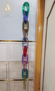 Cadena acrílica moderna personalizada, acentos de pared hechos a mano, resina ornamental moderna, colgante para decoración del hogar, listo para Festival Diwali - Product Image 4