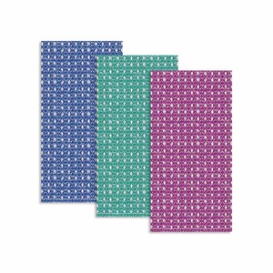 Serviettes de cuisine de qualité supérieure, séchage rapide, écologiques, blanches et bleues, motif gaufré, en coton, provenant d'Inde - Product Image 6