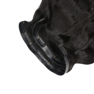 Clip dans les cheveux cheveux humains vietnamiens BIGGHAIR droite double dessiné en gros extensions de cheveux - Product Image 1