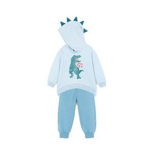 Ensemble de vêtements décontractés pour enfants de style coréen OZKIZ, motif dinosaure pour garçons de 2 à 6 ans, vente en gros pour la mode enfantine printemps/automne - Product Image 1