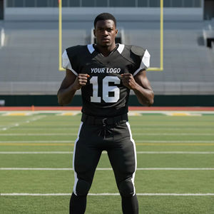 Nouvelle arrivée, uniforme de football américain, respirant, manches courtes, 100% polyester, sublimation, vente en gros, fabrication sur mesure OEM ODM - Product Image 3