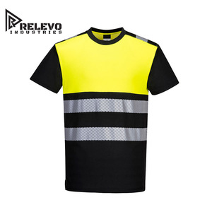 เสื้อโปโลสะท้อนแสงสำหรับงานอุตสาหกรรม RELEVO INDUSTRIES สีเหลืองเรืองแสง ระดับ 2 ได้รับการรับรองมาตรฐาน ANSI - Product Image 1