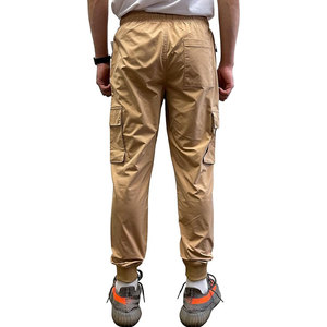 Men's Baggy Cargo Pants High Elastic Waist Casual Joggers Multiple Pockets Breathable Anti-Wrinkle Fleece High Quality Spring - Product Image 2