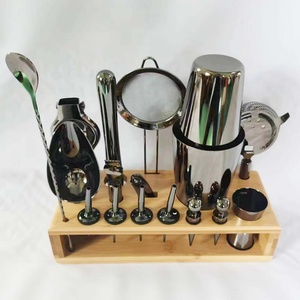 Vente en gros d'usine, ensemble de shakers à cocktail en acier inoxydable Boston Shaker certifié CE, barre d'impression avec logo personnalisé et écologique - Product Image 6