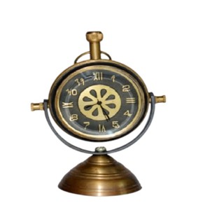 Vintage Navy Antique Brass Table <b>Clock</b> Retro Office Decor Fully Handcrafted Double-Sided Desk Trophy Quazi Motive for Home Use - Product Image 6