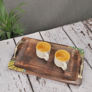 Plateau en bois finition naturelle, qualité supérieure, best-seller, durable, écologique, pour servir, décoratif, pour la maison, la cuisine, design et style - Product Image 2