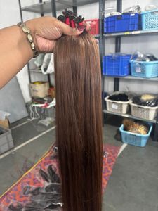 Extensions de cheveux humains naturels non traités, lisses, ondulés et crépus, légers, écologiques, en vrac - Product Image 3