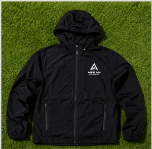 Chaqueta Deportiva Ligera con Capucha y Cuello Alto para Hombre, Cortavientos, con Cierre y Logotipo, Ropa Deportiva - Product Image 5