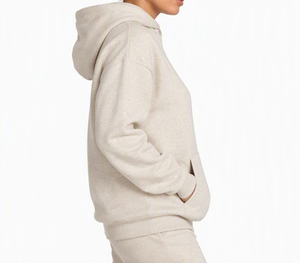 Ensemble jogging personnalisé pour femme en molleton de coton, sweat-shirt oversize à col rond avec poche, streetwear d'hiver - Product Image 5