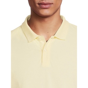 Polo d'affaires pour homme de haute qualité OEM – Polo de travail uni en coton et polyester avec logo brodé personnalisé - Product Image 5