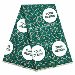 Tissu en coton sergé africain imprimé wax de haute qualité, personnalisé pour vêtements de garçons, sacs et textiles de maison – Fournisseur en gros OEM ODM - Product Image 1