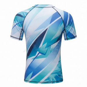 T-shirt de compression pour homme, coupe ajustée, séchage rapide, respirant, idéal pour la course, la gym, l'exercice et les activités sportives - Product Image 2