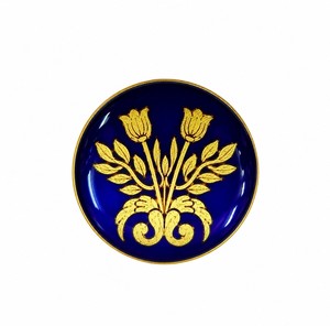 Botón de Sherwani Azul Real Chapado en Oro con Meenakari de Jaipur para Boda, Botón de Kurta de Lujo para Hombre, Artesanía de Esmalte - Product Image 1
