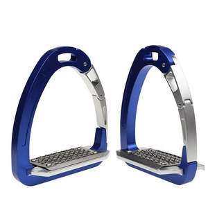 Nuevas estribas de cuero para carreras de barriles occidentales, de acero inoxidable 304, reutilizables, con certificación CE, para animales grandes. - Product Image 6