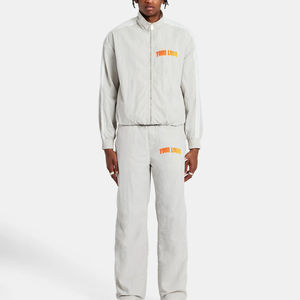 Survêtements coupe-vent pour hommes grandes tailles, vestes zippées avec pantalon à taille élastique, ensembles de vêtements d'extérieur pour hommes, survêtement coupe-vent - Product Image 4