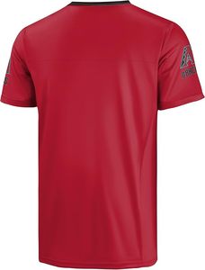Camiseta Deportiva de Manga Corta con Cuello en V Roja de los Arizona Diamondbacks, Diseño Duradero, en Poliéster - Product Image 3